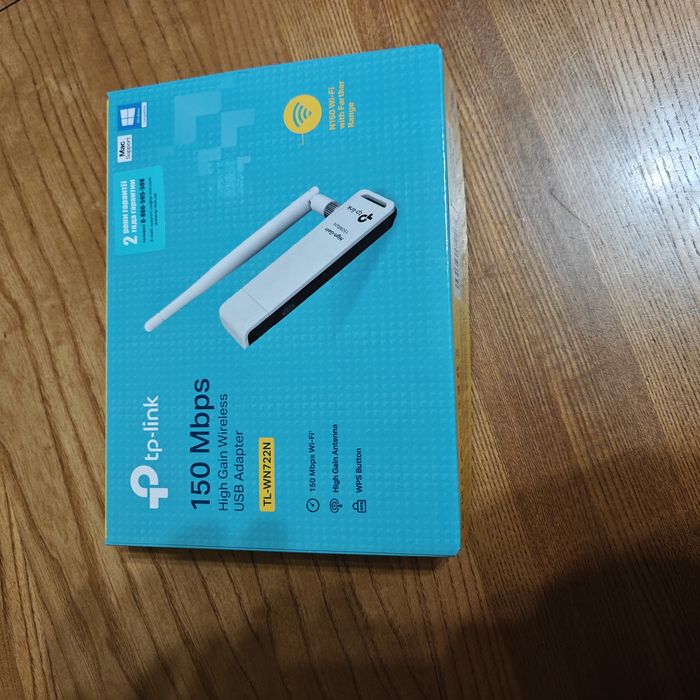 Wi-Fi адаптер TP-LINK TL-WN722N WiFi4 / 150 Мбіт/с / USB