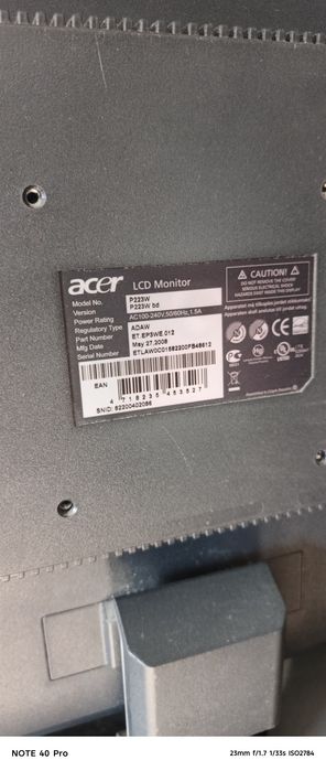Монитор "22" Acer.