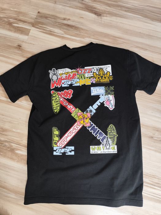 Czarna koszulka off white rozmiar M