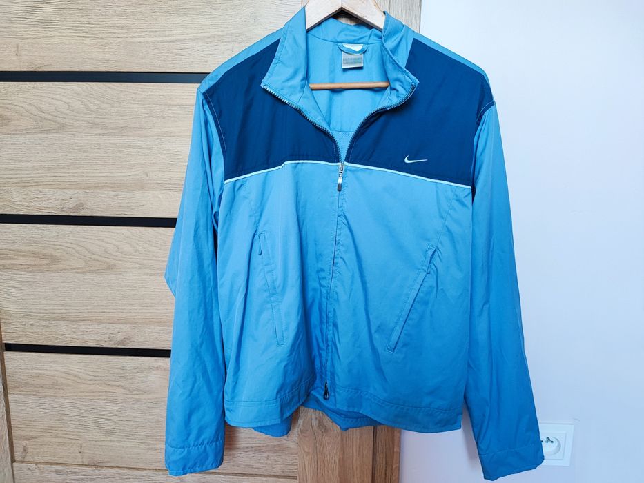 Nike kurtka damska XL przejściowa Vintage niebieska jesienna