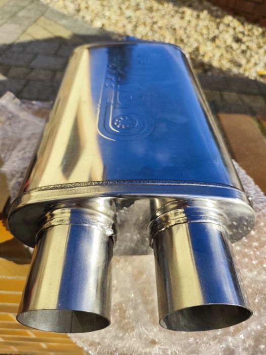 Tłumik środkowy 2,5" 63mm Y Pipe Przelotowy Sportoey Turboworks