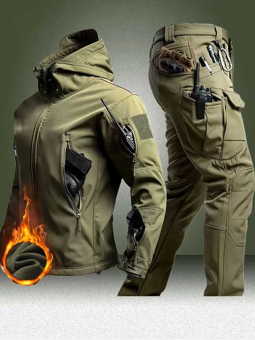 ‼️Тактичний костюм Softshell куртка чоловіча тепла міцна універсальна