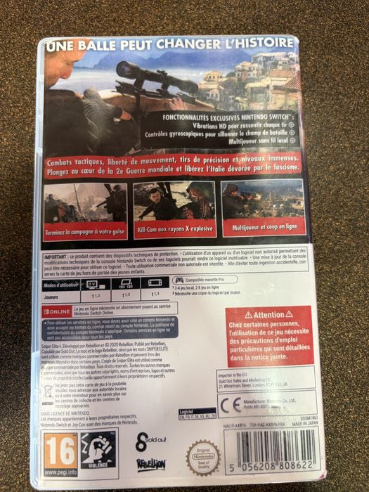 Sniper Elite 4 Jogo Nintendo Switch