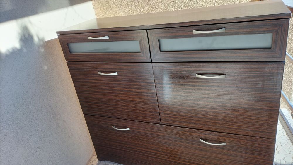 Szafka/komoda na buty z lustrem