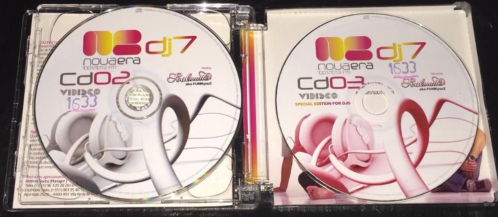 CD Discoteca NOVA ERA "dj7" 3xCD´s originais