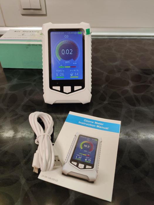 Озонометр Jeffergarden портативний монітор якості повітря, температури