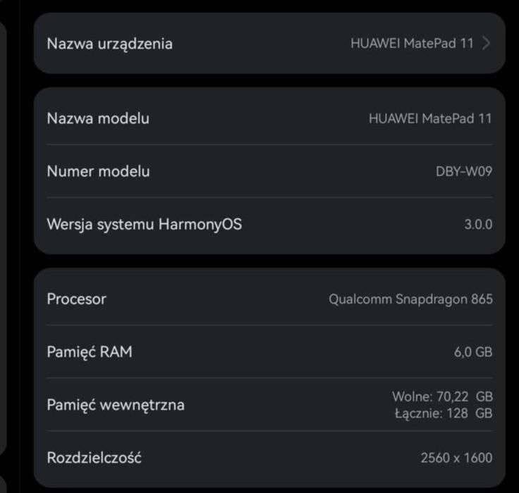Tablet Huawei MatePad 11