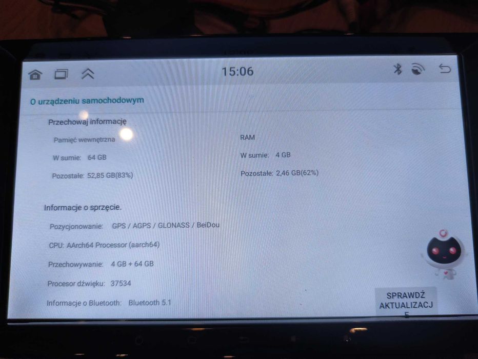 Radio samochodowe android auto GPS kamera wifi BT multimedia Nakło Byd