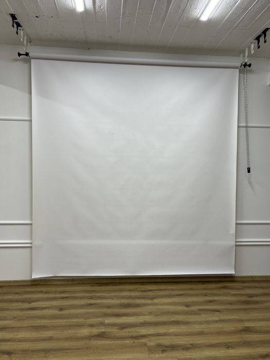 Білий вініловий фон 2,75 м ширина рулон 6 метрів