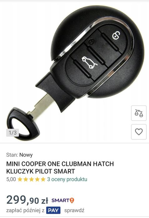 Klucz Mini Cooper