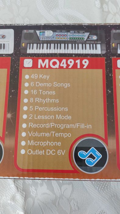 Elektroniczny keyboard pianinko dla dzieci