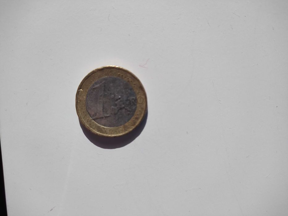 Águia da Alemanha de 1 euro com erro