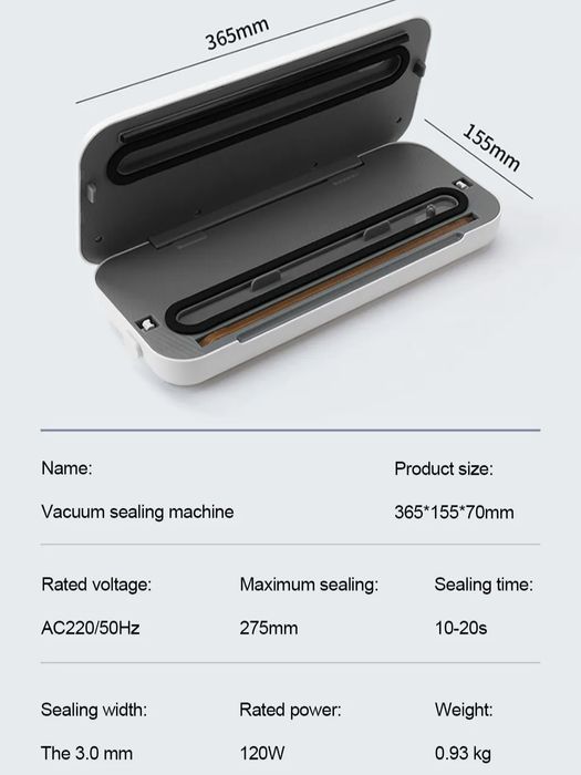 ТОП! Вакууматор by Xiaomi вакуумний пакувальник запаювальник вакуматор