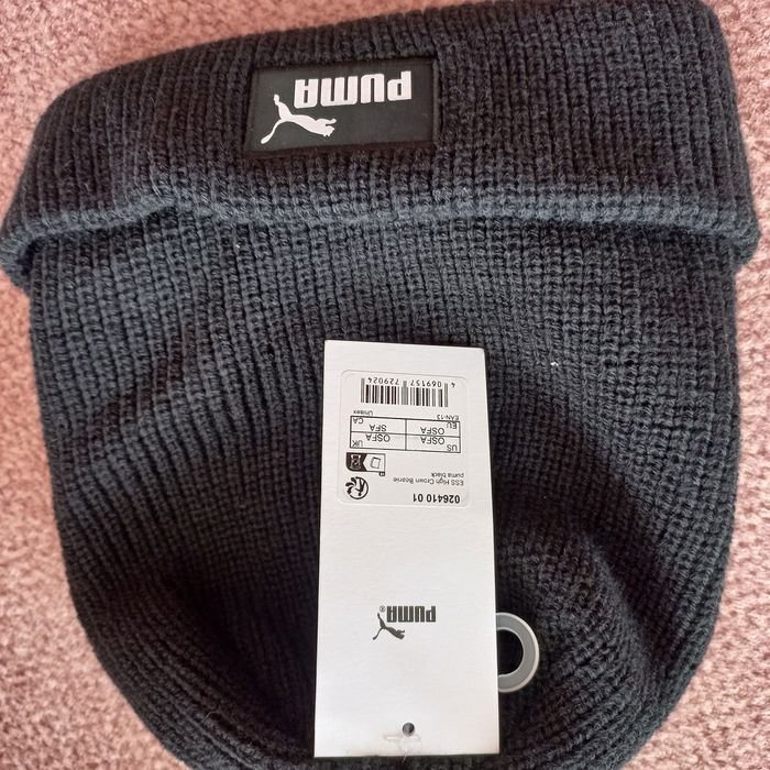 Puma-czapka czarna-beanie-nowa