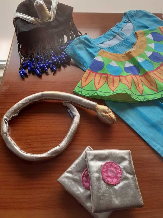 Fato de Carnaval de Cleópatra 6-7 anos