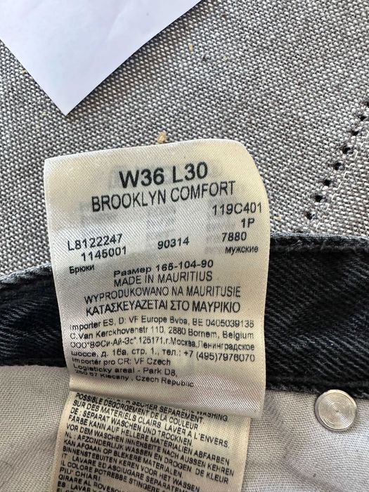 Lee Brooklyn 34/30 Spodnie Piękne