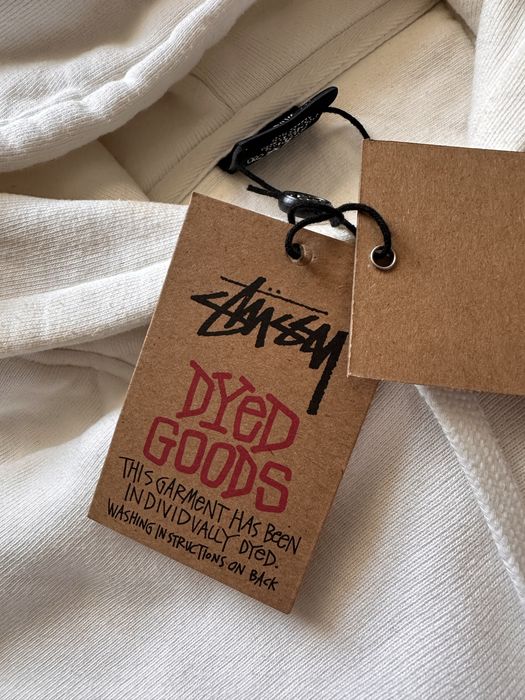 Stussy bluza biała z kapturem nowa z nadrukiem