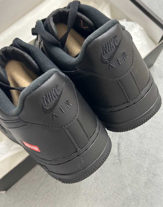 Nike AirForce 1 Low Supreme Czarne 42
