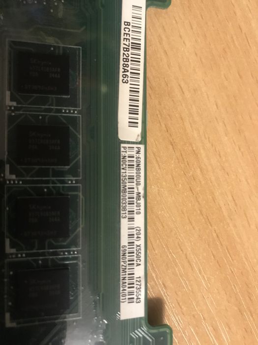 X550CA Материнська Плата з системою охолодження (робочий стан)