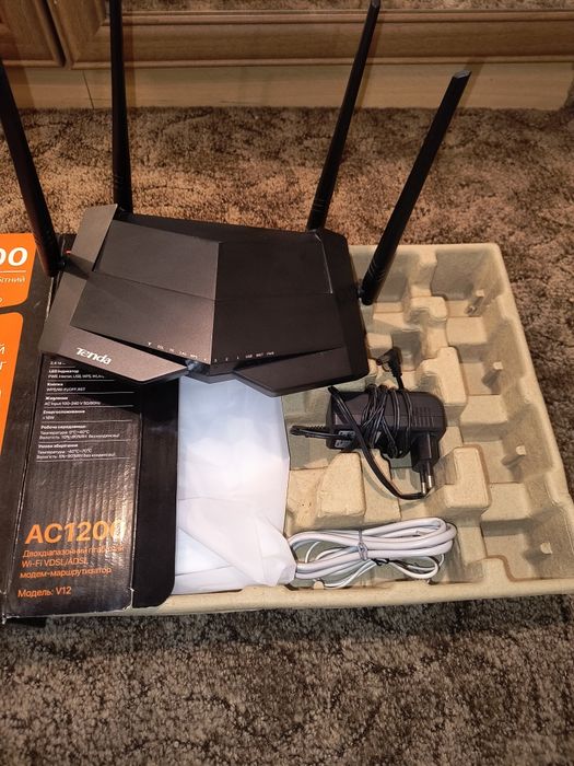 Роутер Tenda v12 AC1200 VDSL Укртелеком