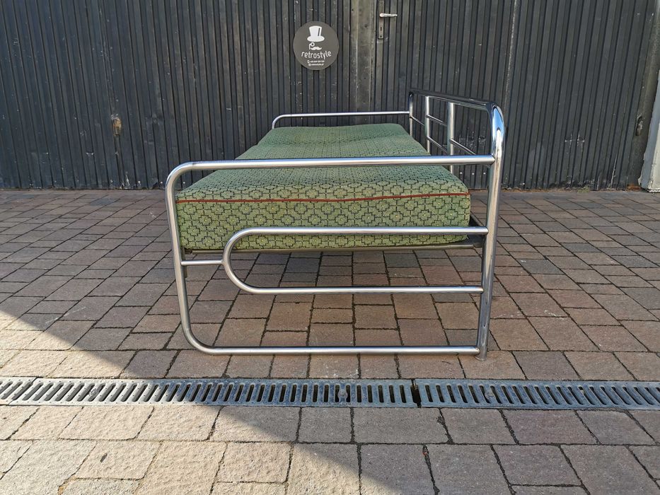 Sofa chrom proj. Robert Slezak/ KOVONA Czechosłowacja '30-50, Bauhaus