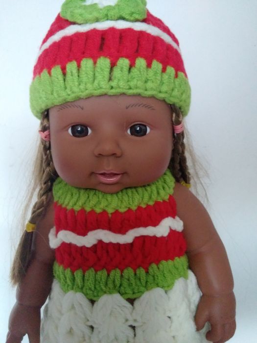 Boneca africana 30cm, NOVA