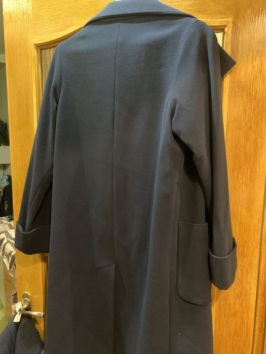 Пальто осінь синє