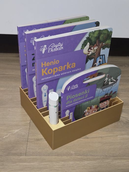 Albi Albik stojak organizer na ksiazeczki i pioro