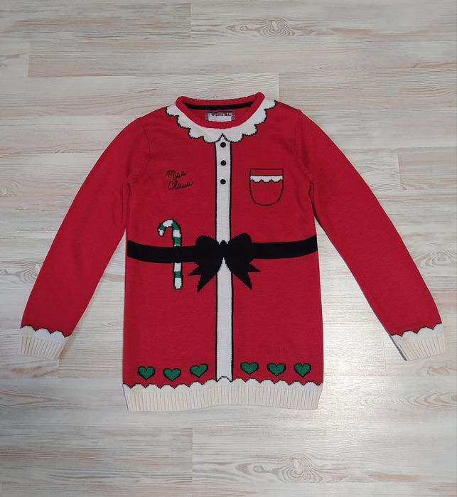 Новогодняя кофта туника свитшот свитер реглан от Primark на 12-13лет