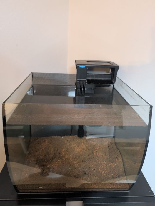 Aquário com filtragem