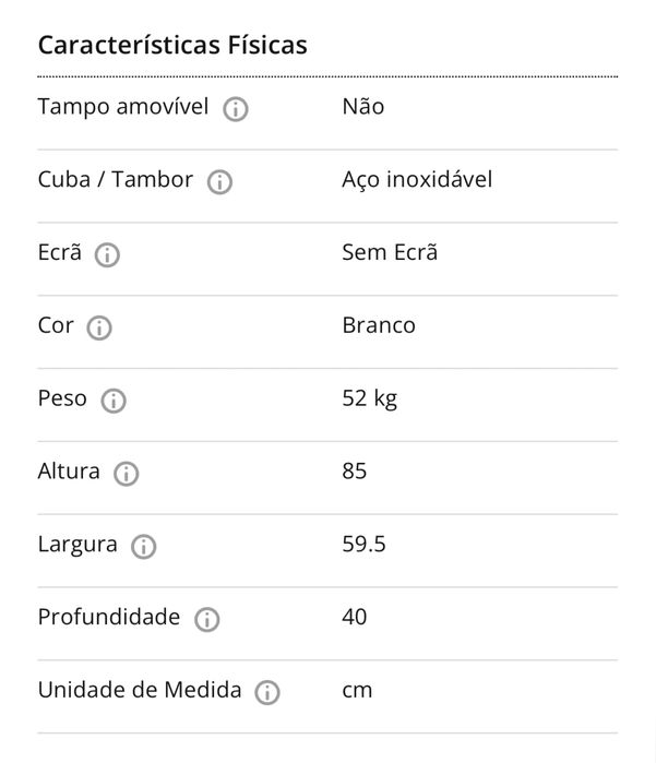 NOVO VALOR 80€ - Máquina de Lavar Roupa KUNFT 6kg