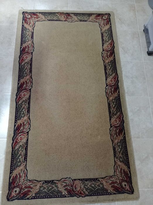 Vendo duas carpetes iguais, com tamanhos diferentes.423055974844354564