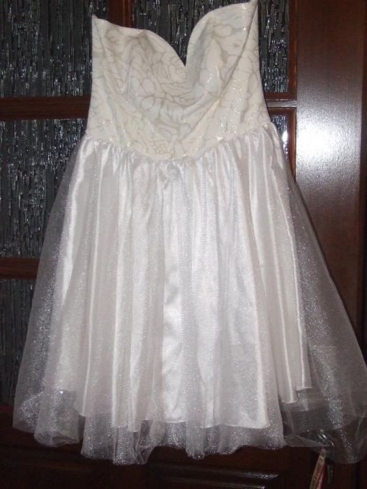 Sukienka gorset tiul, brokat S/M