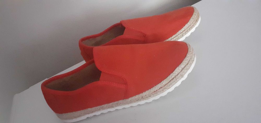 Buty damskie espadryle Next czerwone