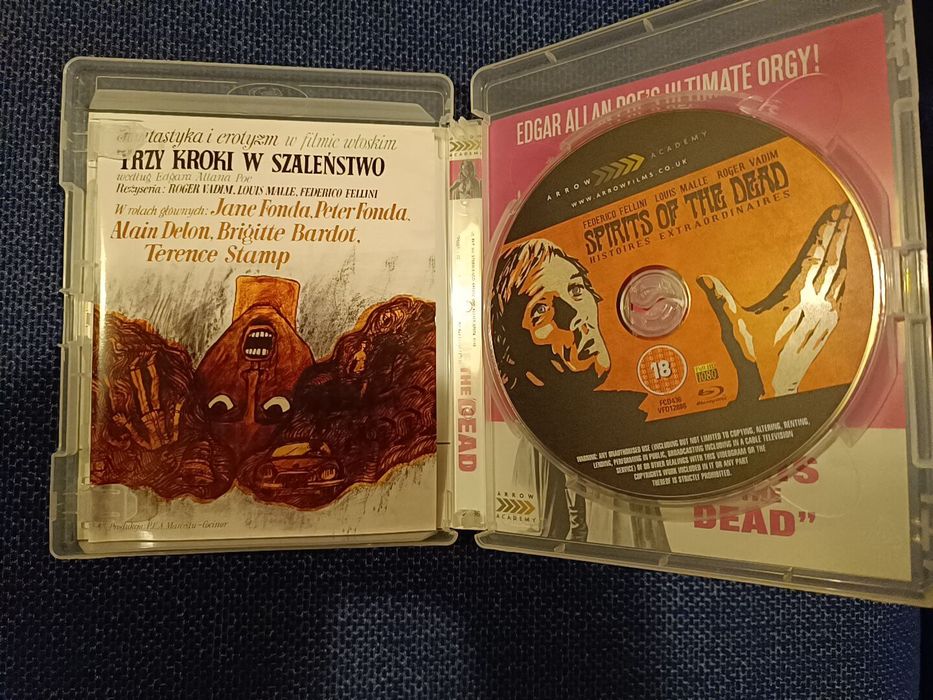 Blu ray do filme "Spirits of the Dead", Arrow OOP (portes grátis)