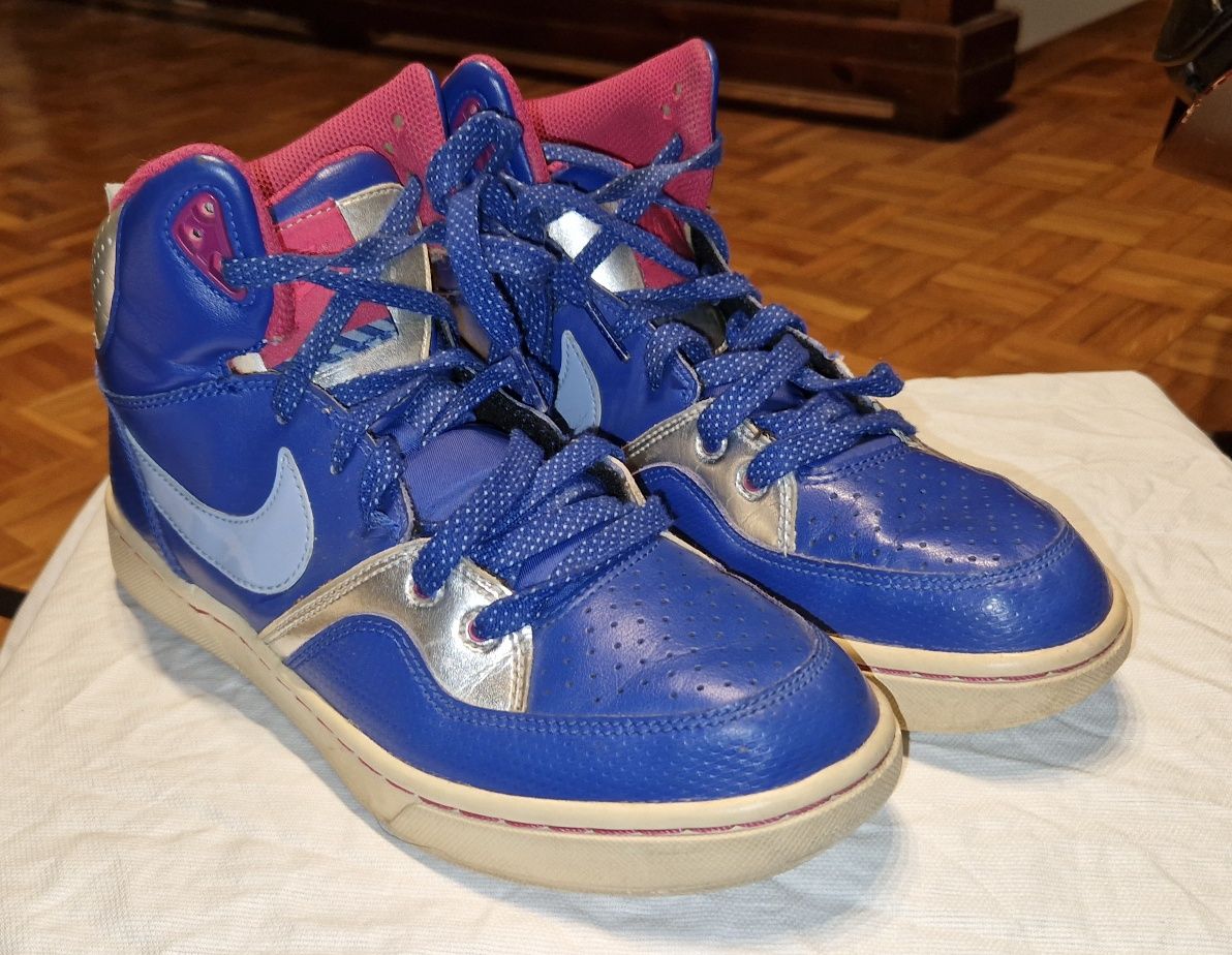 Buty vintage Nike Court Tranxition Women s Blue Silver Basketball Tomaszow Mazowiecki OLX.pl