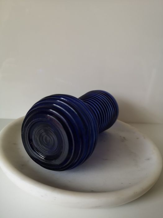 wazon kobaltowy Prądniczanka vintage