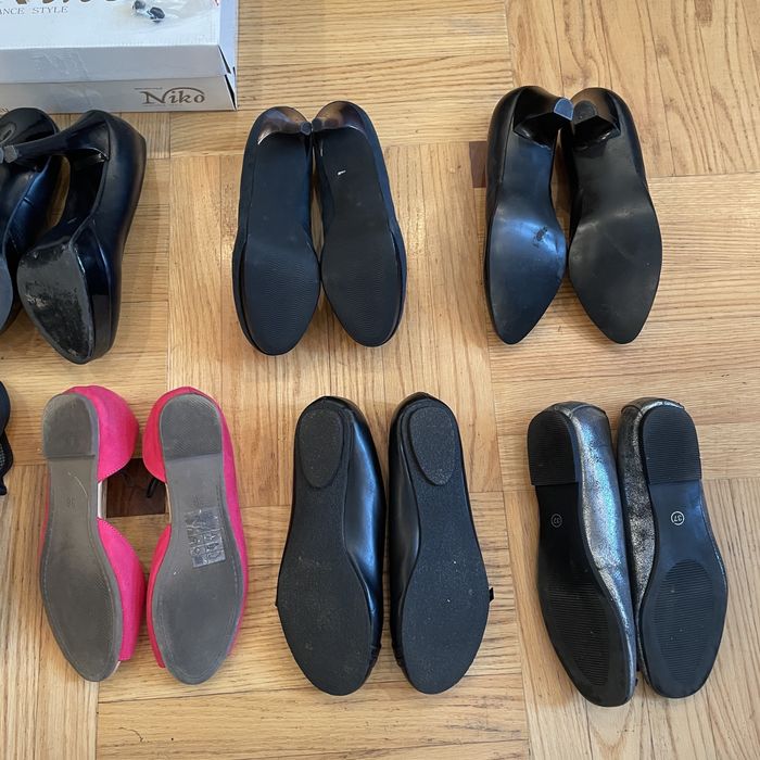 Ціна за 10шт! Взуття шкіряне жіноче 36 - 37 розмір.