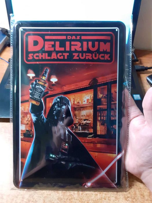 Металева табличка Дарт Вейдер Darth Vader з віскі Віскі Jack Daniel's
