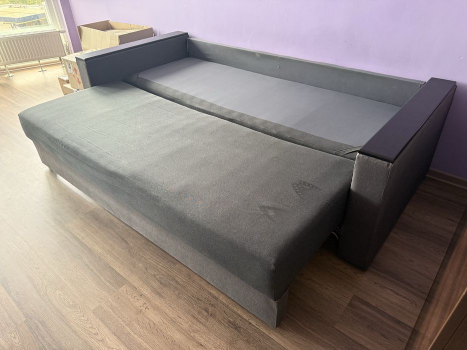 Диван сірий 160х180