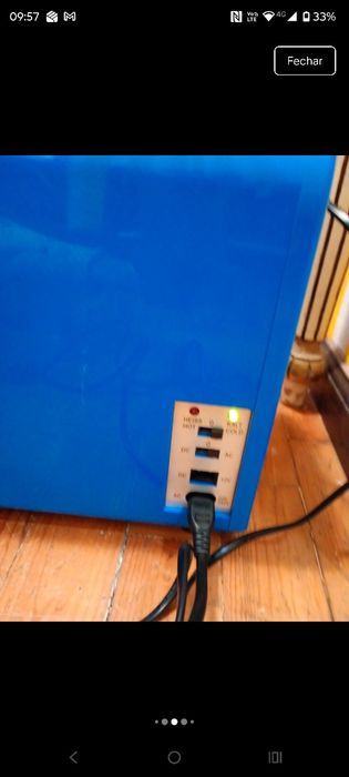 Mini frigorífico portátil auto e casa (aquece e resfria)