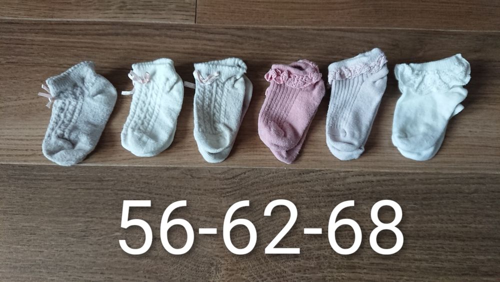Skarpetki 20szt dla dziewczynki 56-62-68-74