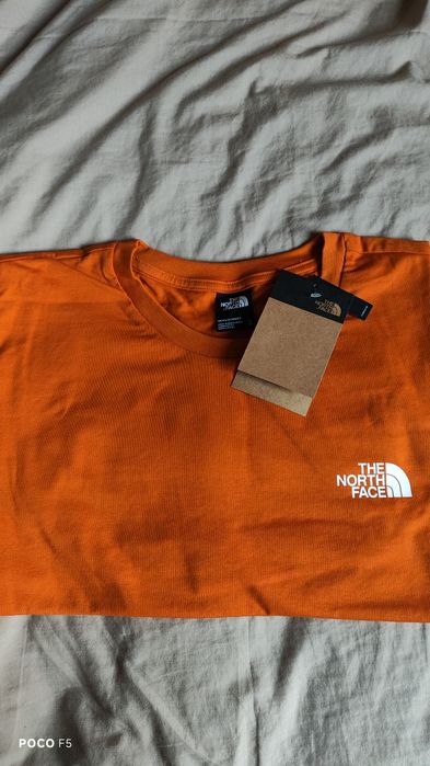 The North Face Agate pomarańczowy t-shirt rozm XL
