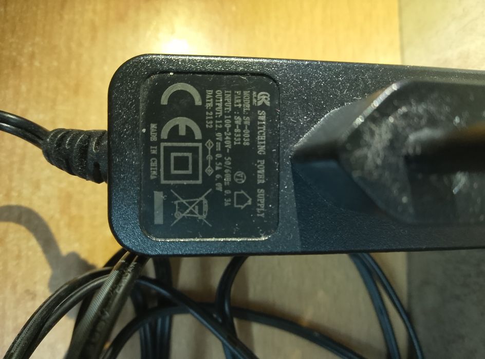 Zasilacz impulsowy ładowarka 12V 500mA SW-0038
