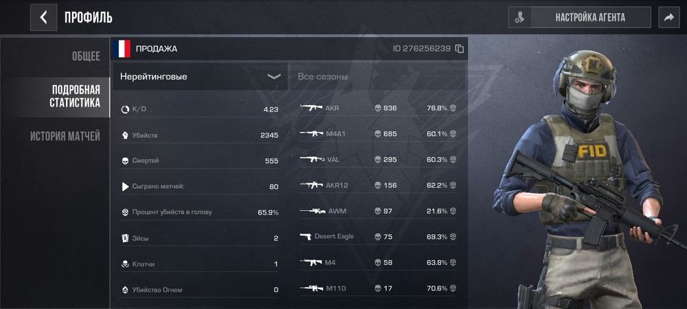 Аккаунт в стандофф