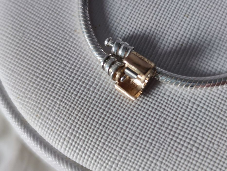 Pandora bransoletka moments złote zapięcie 599347C00