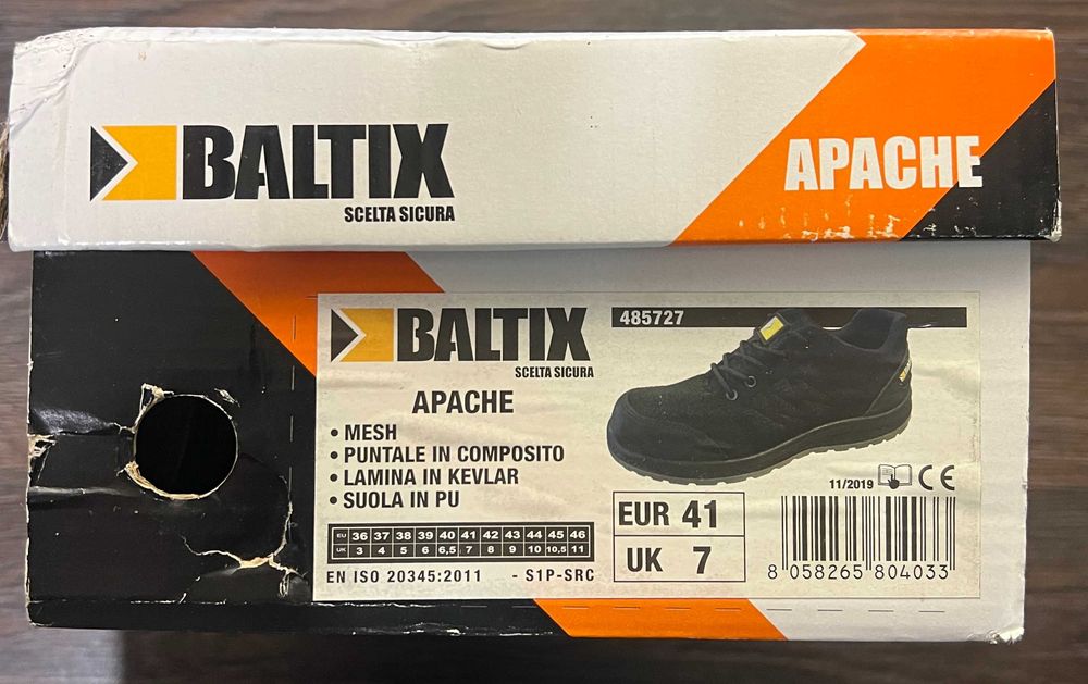 Захисні напівчеревики BALTIX APACHE, 41-й розмір