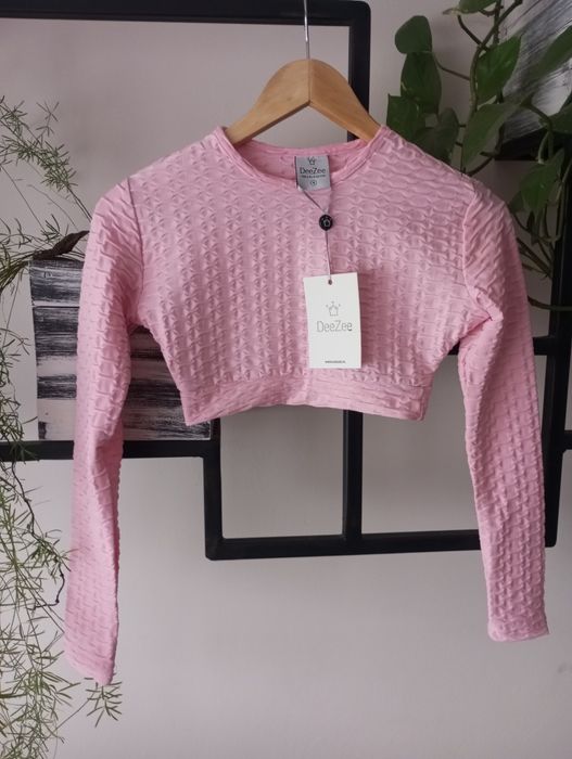 Nowy top pudrowy róż s 36 DeeZee