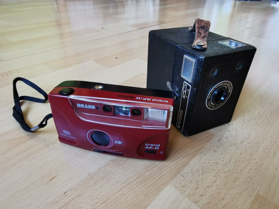 Kodak SIX-20 Brownie + Braun Trend AFII unikatowe aparaty OKAZJA