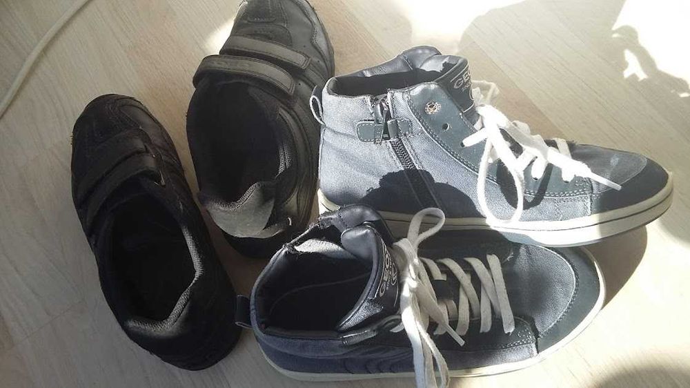 buty markowe GEOX 35 wyższe na jesień całoroczne przejściowe skóra !